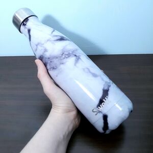 S'well 500ml Marble Water Bottle Black & White Metal